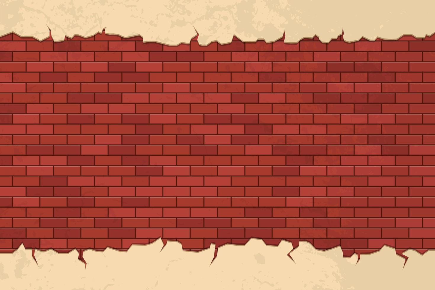 Brick cracks on wall vector design illustration