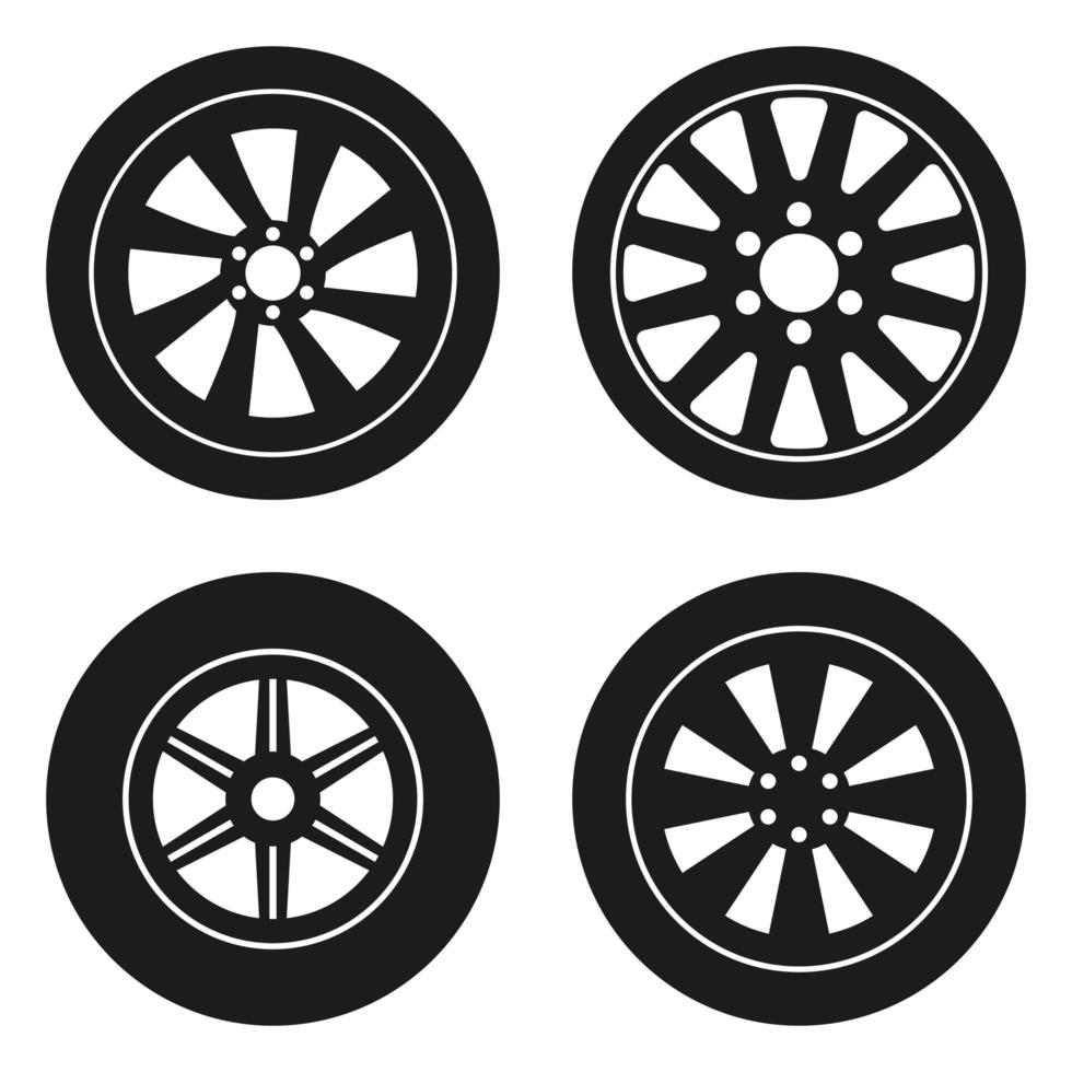 Car tyre vector design illustration isolated on white background