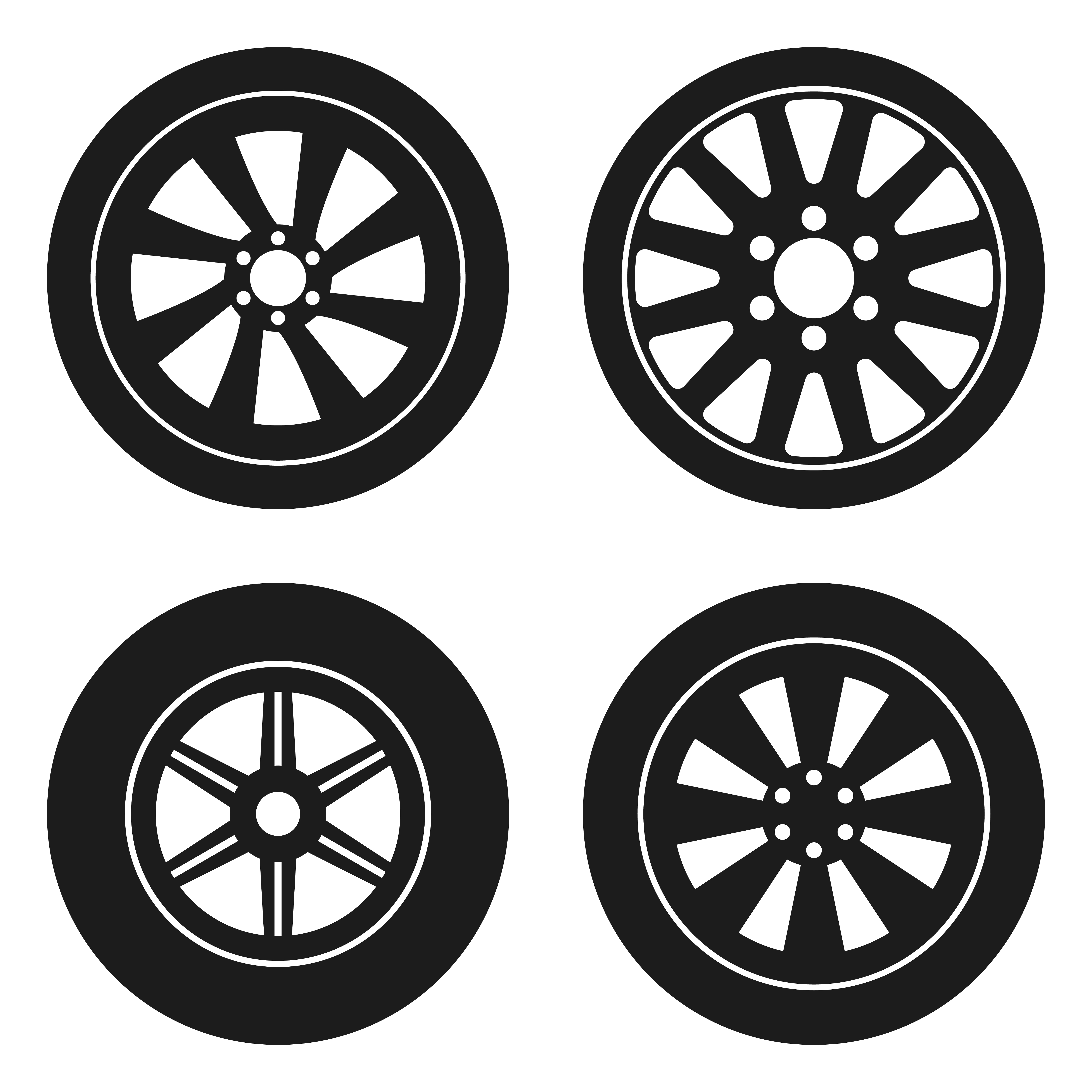 Car tyre vector design illustration isolated on white background