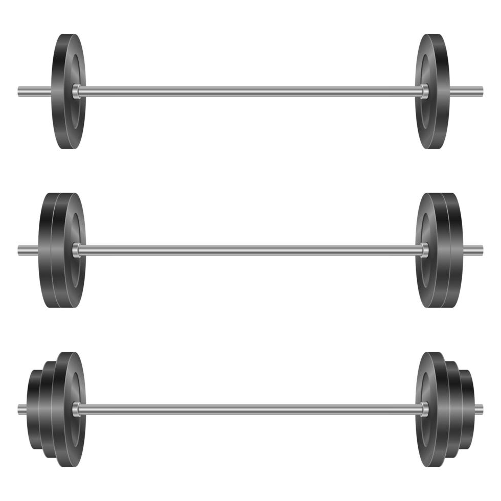 Dumbbell vector design illustration isolated on white background