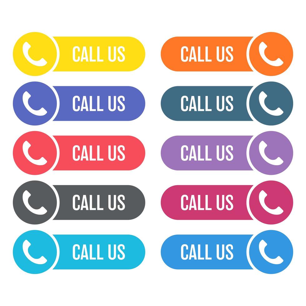 Call us button vector design illustration isolated on white background