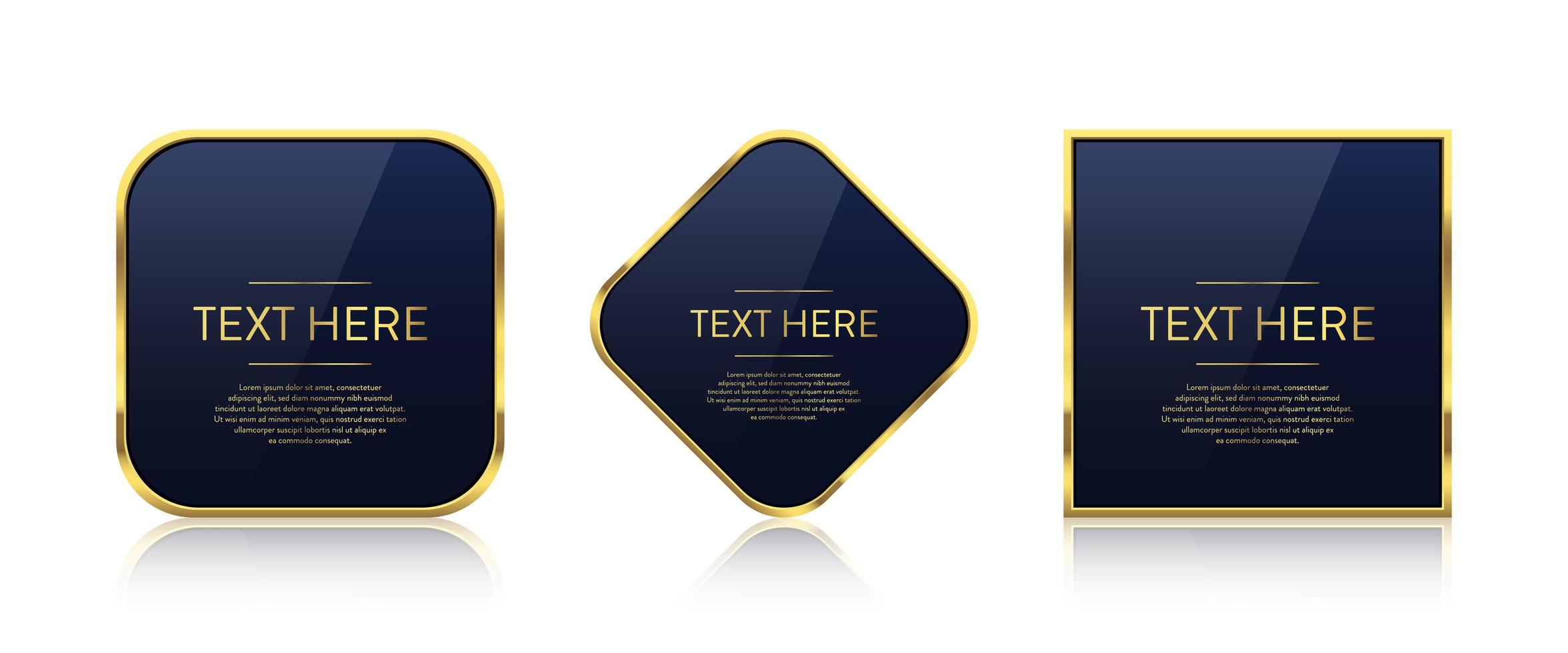 Luxury golden banner vector design illustration