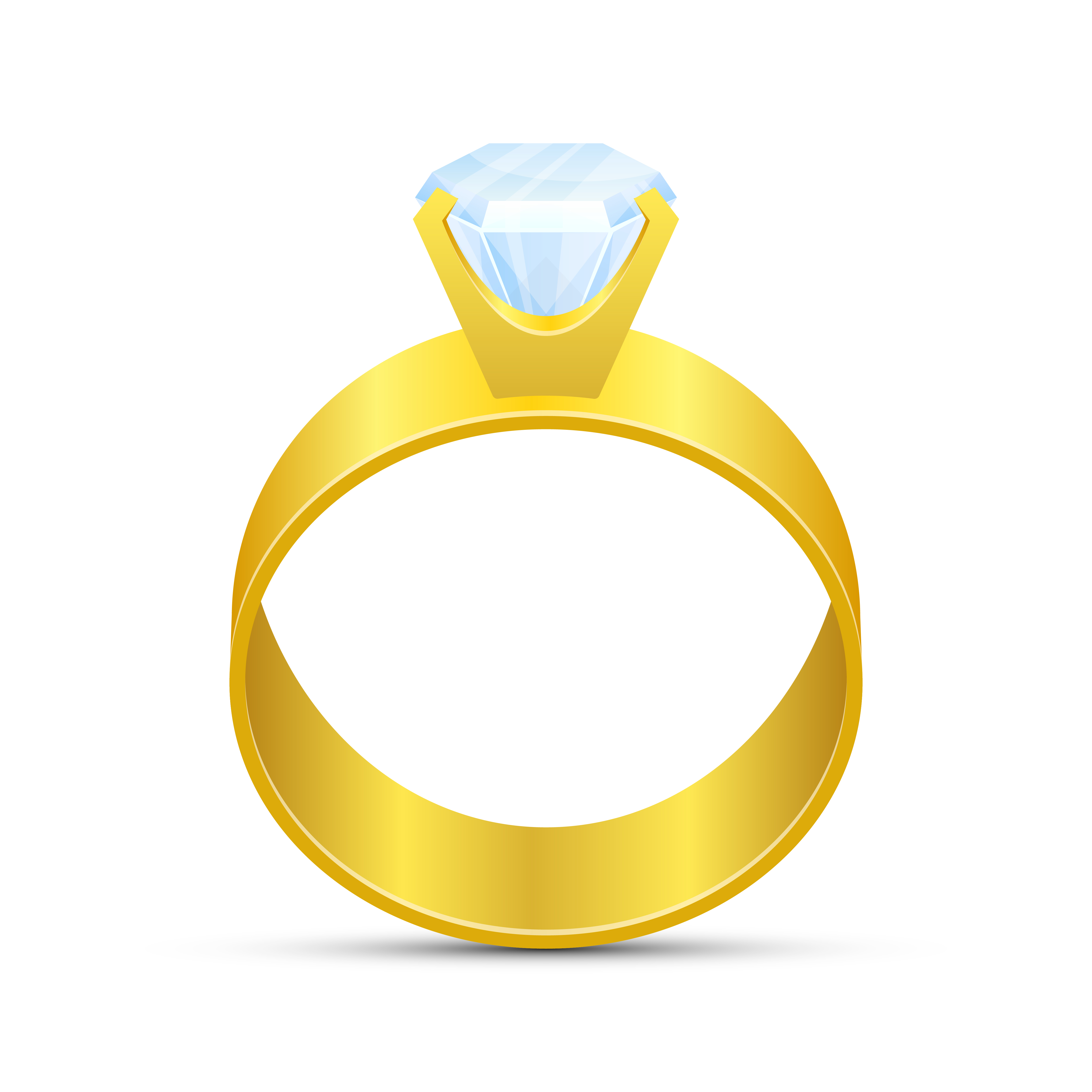 Ilustración de diseño de vector de anillo de compromiso aislado sobre