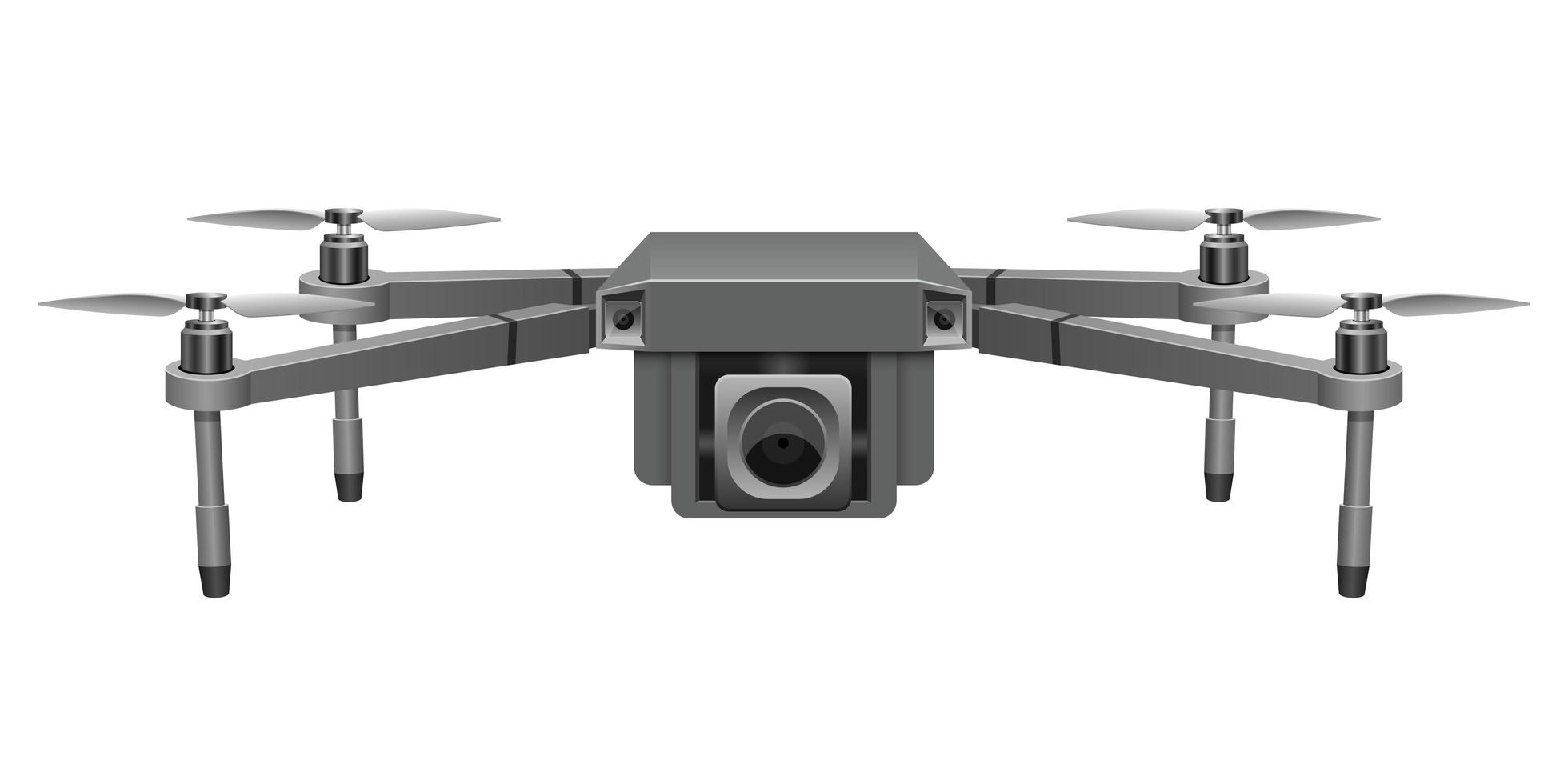 Realistic drone vector design illustration isolated on white background