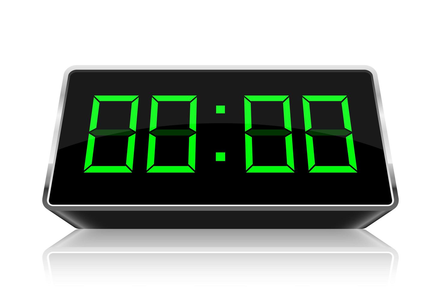 Digital clock vector design illustration isolated on background