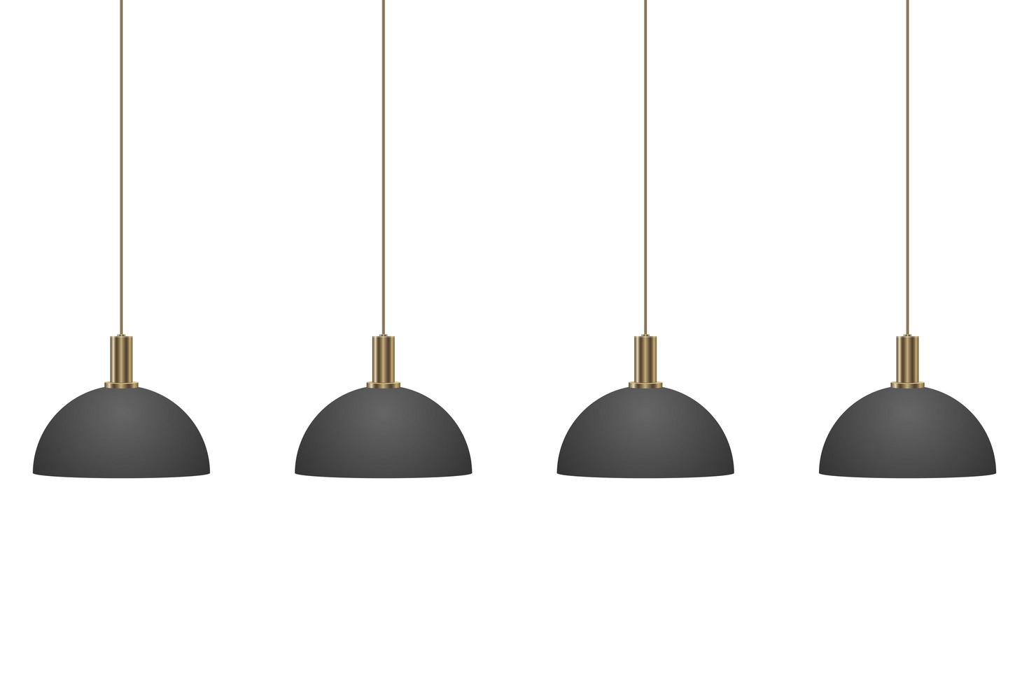Hanging modern lamp vector design illustration isolated on white background
