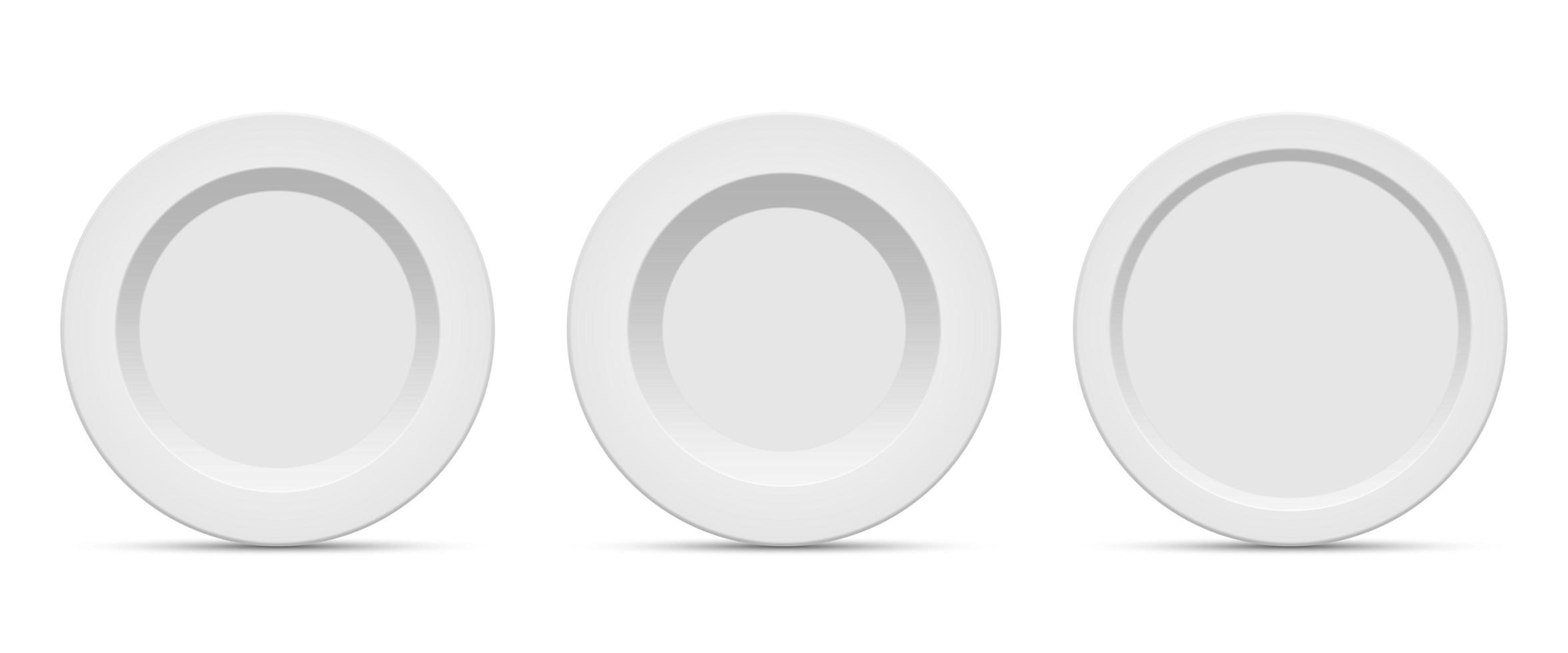 Porcelain plate vector design illustration isolated on background