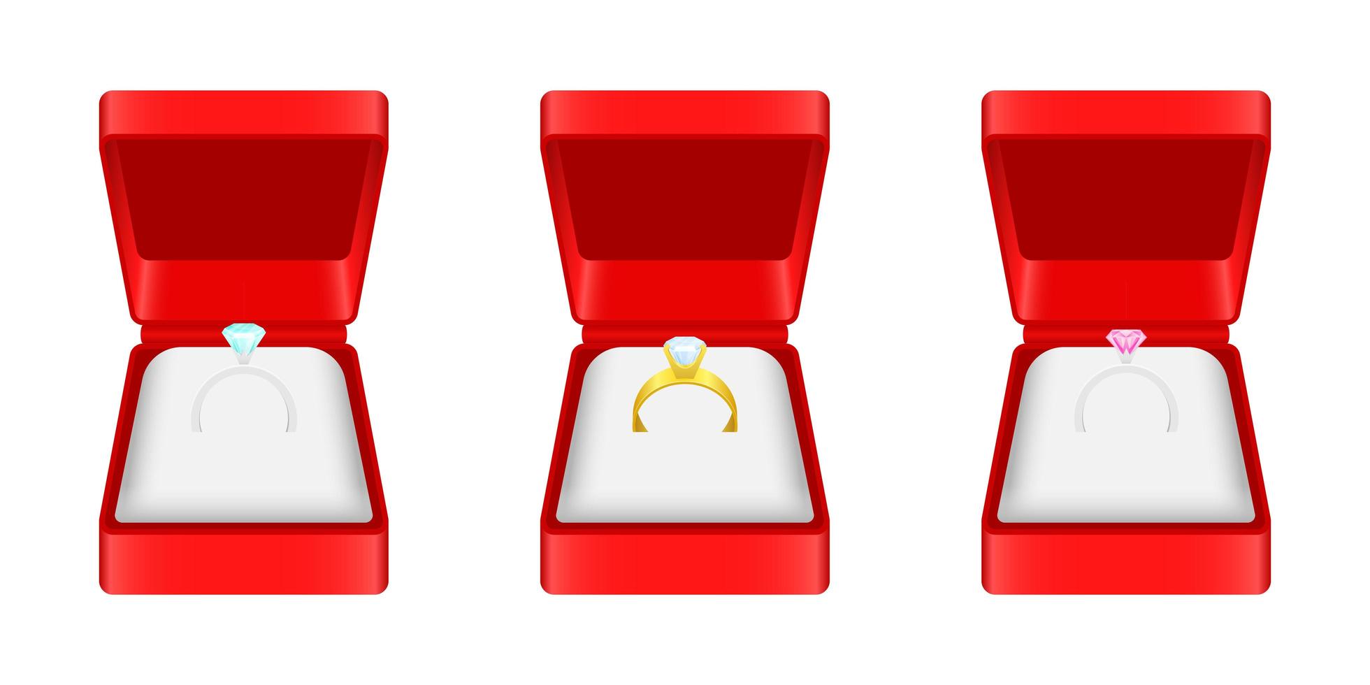 Engagement ring vector design illustration isolated on white background