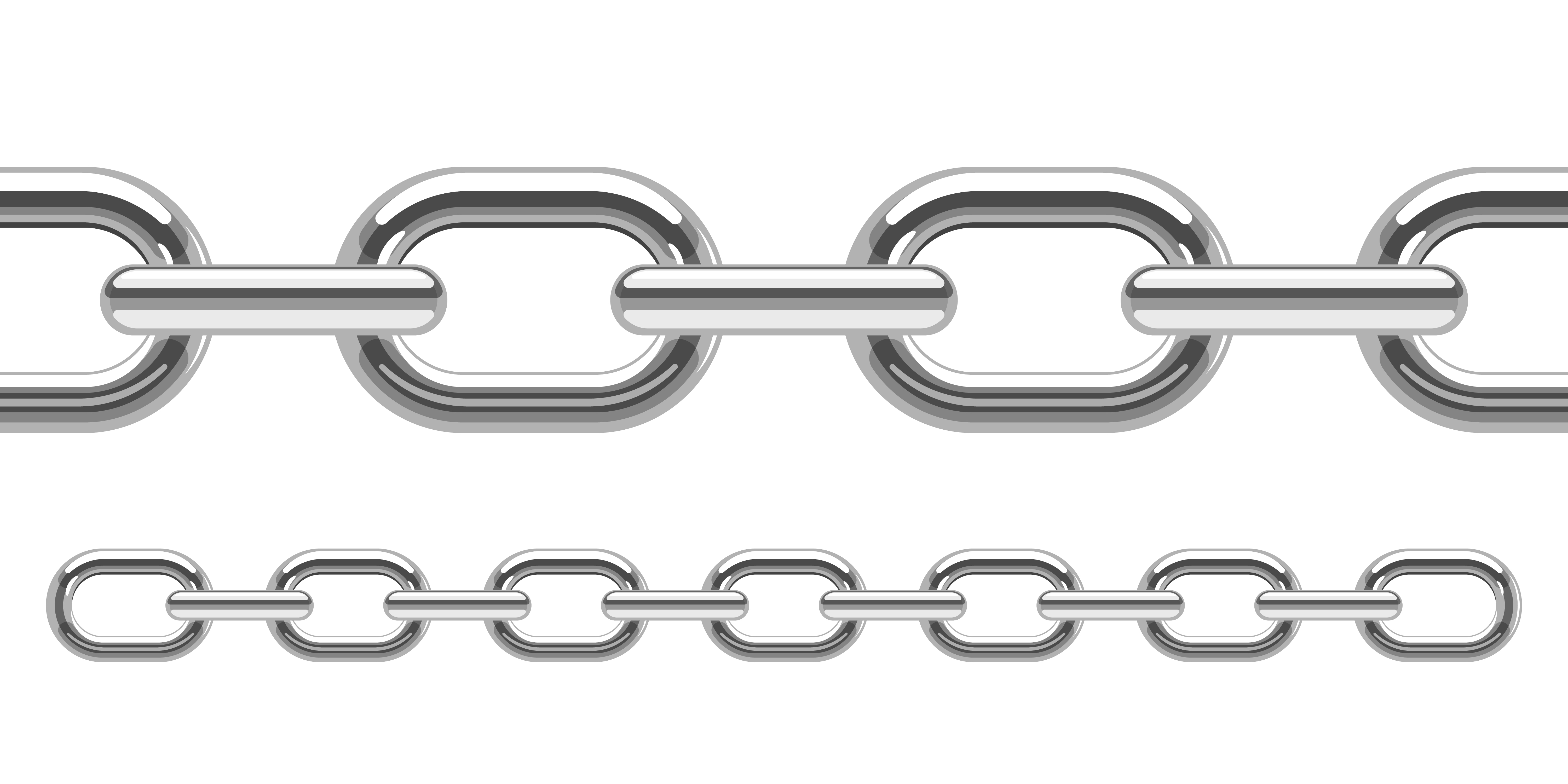 Metallic chain vector design illustration isolated on white background 1844550 Vector Art at