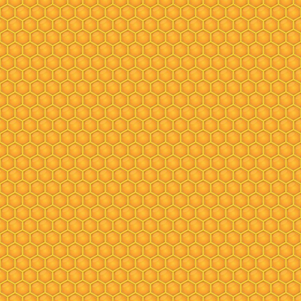 Ilustración de diseño de vector de patrones sin fisuras de miel