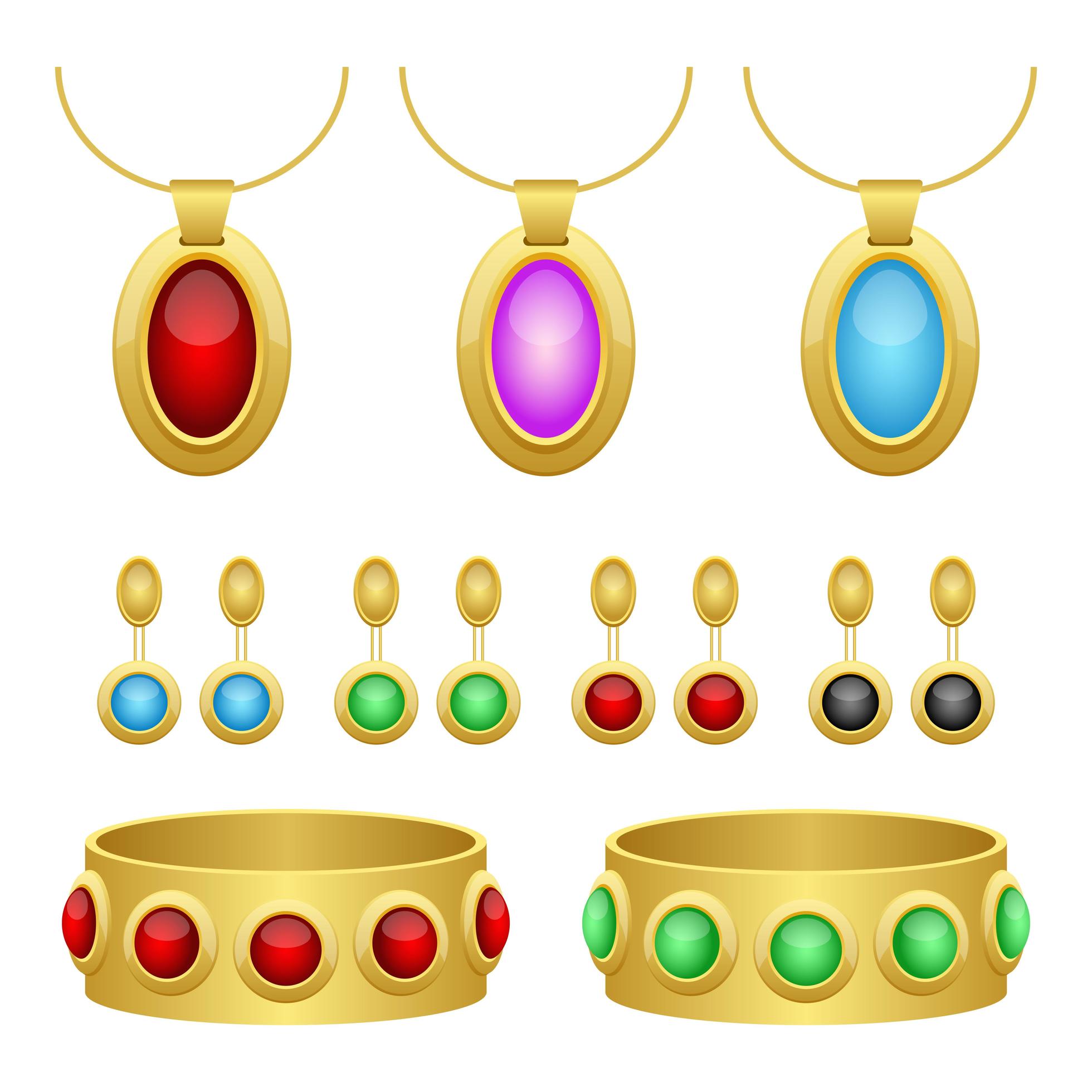 Jewelry vector design illustration isolated on white background 1844604 Vector Art at Vecteezy