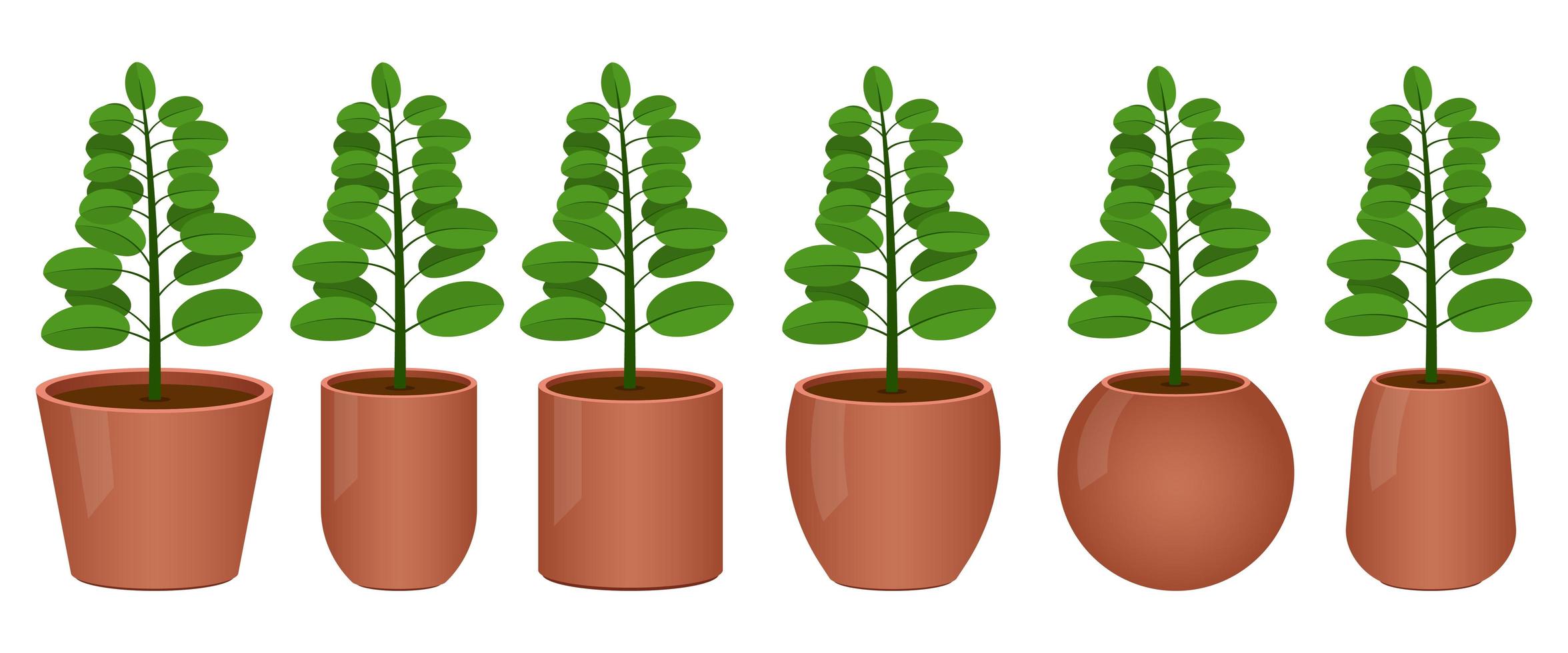 Flower pot vector design illustration isolated on white background