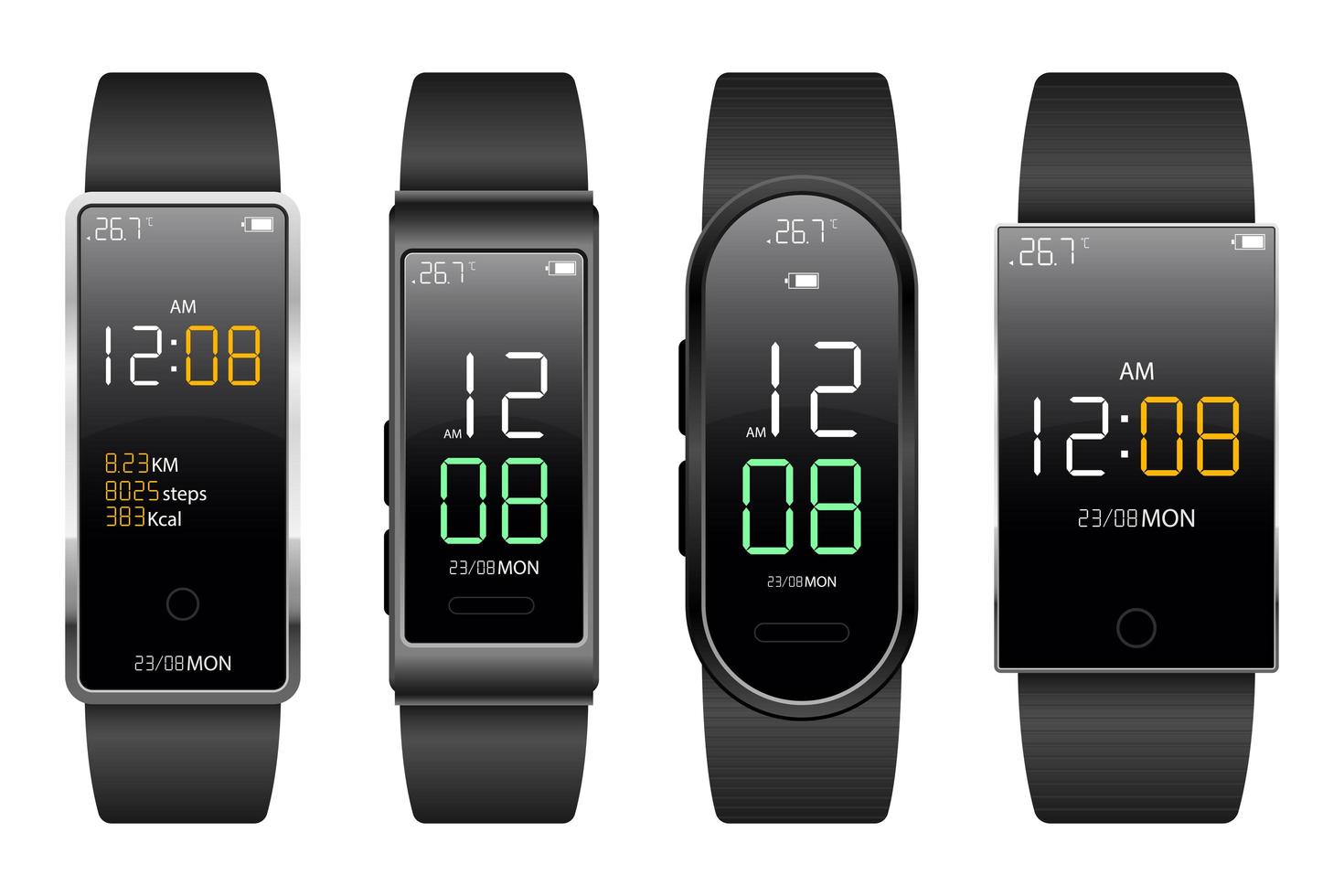 Fitness band vector design illustration isolated on white background