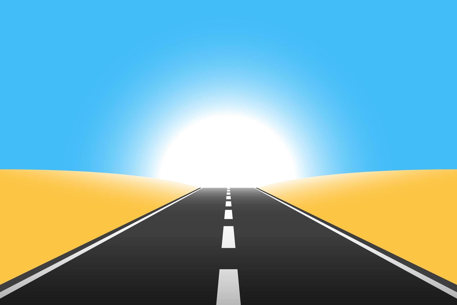 Road to infinity background vector design illustration