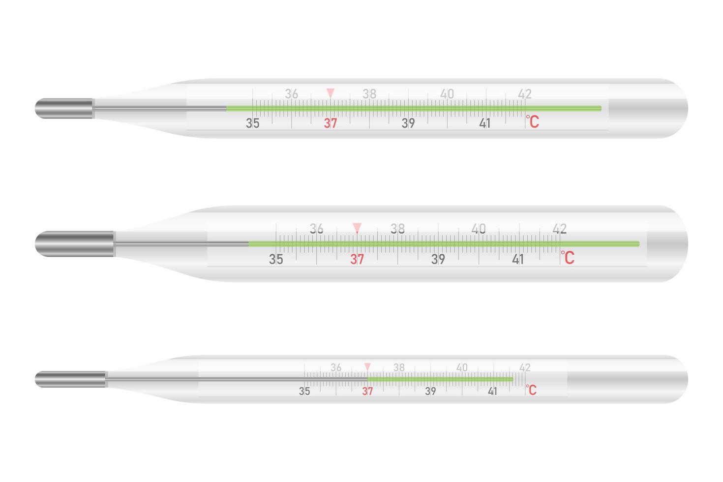 Mercury thermometer vector design illustration isolated on white background