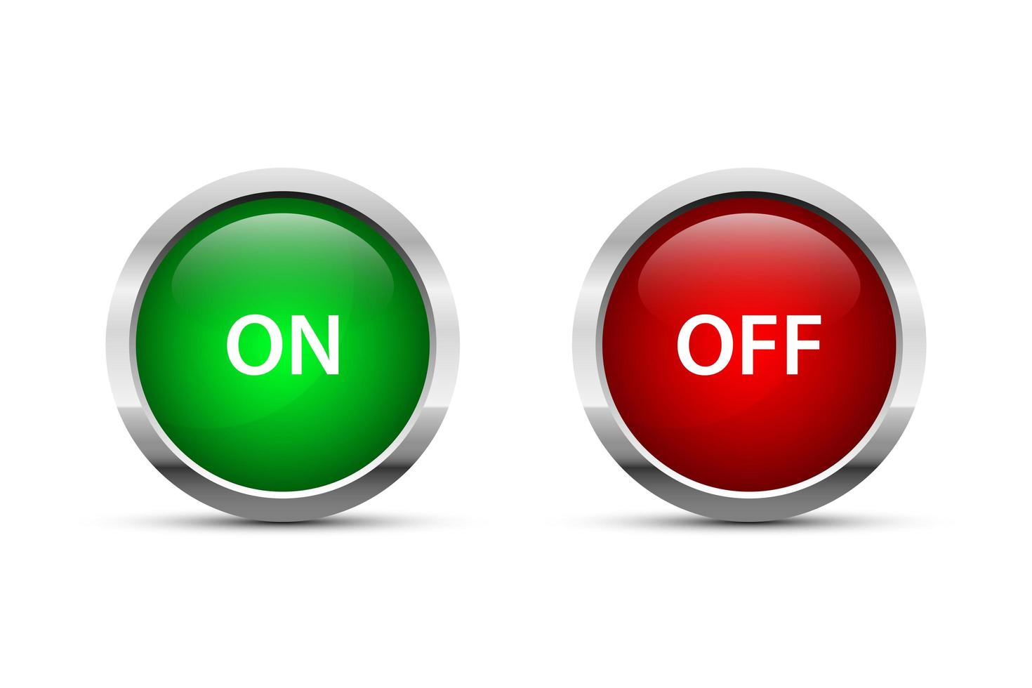 On and off button vector design illustration isolated on white background
