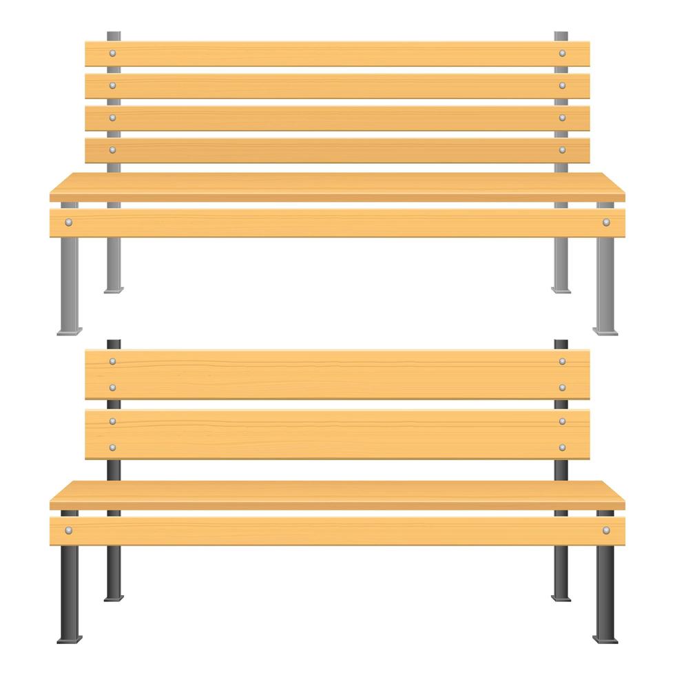 Park bench vector design illustration isolated on white background