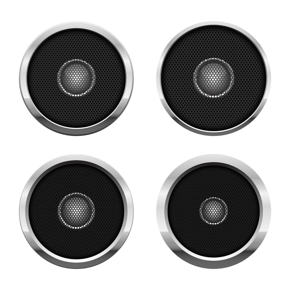 Audio speaker vector design illustration isolated on white background