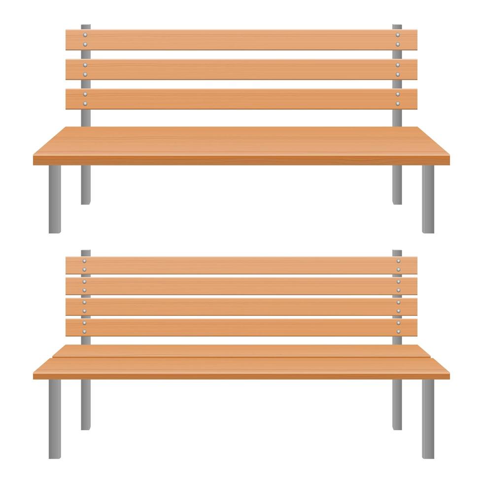 Park bench vector design illustration isolated on white background
