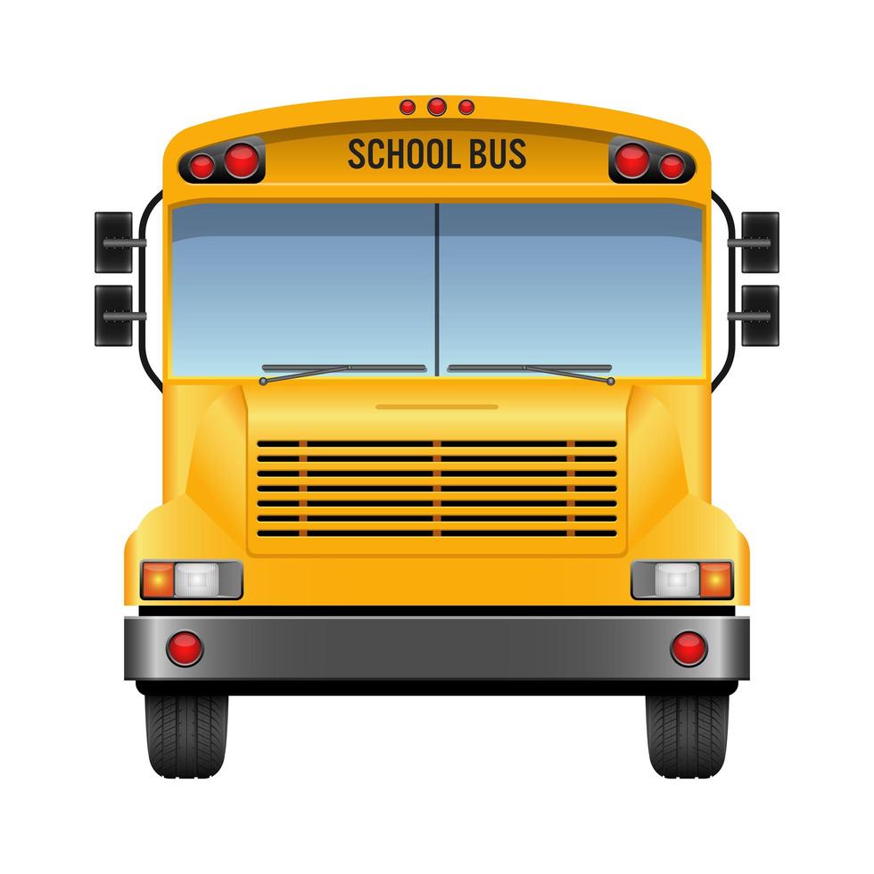 School bus vector design illustration isolated on white background