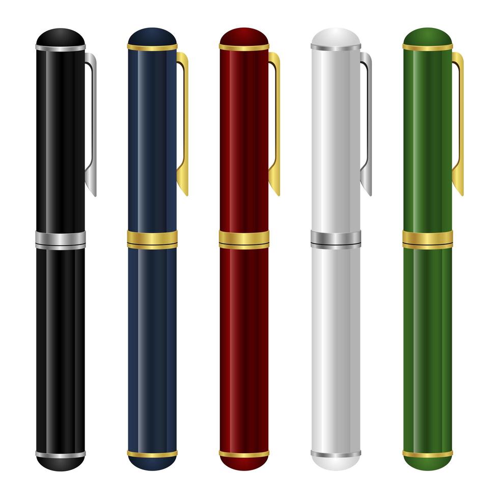 Fountain pen vector design illustration isolated on white background