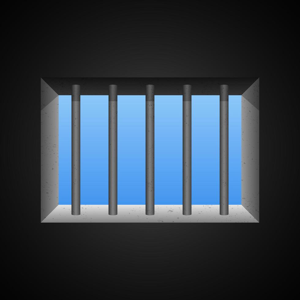 Prison window vector design illustration