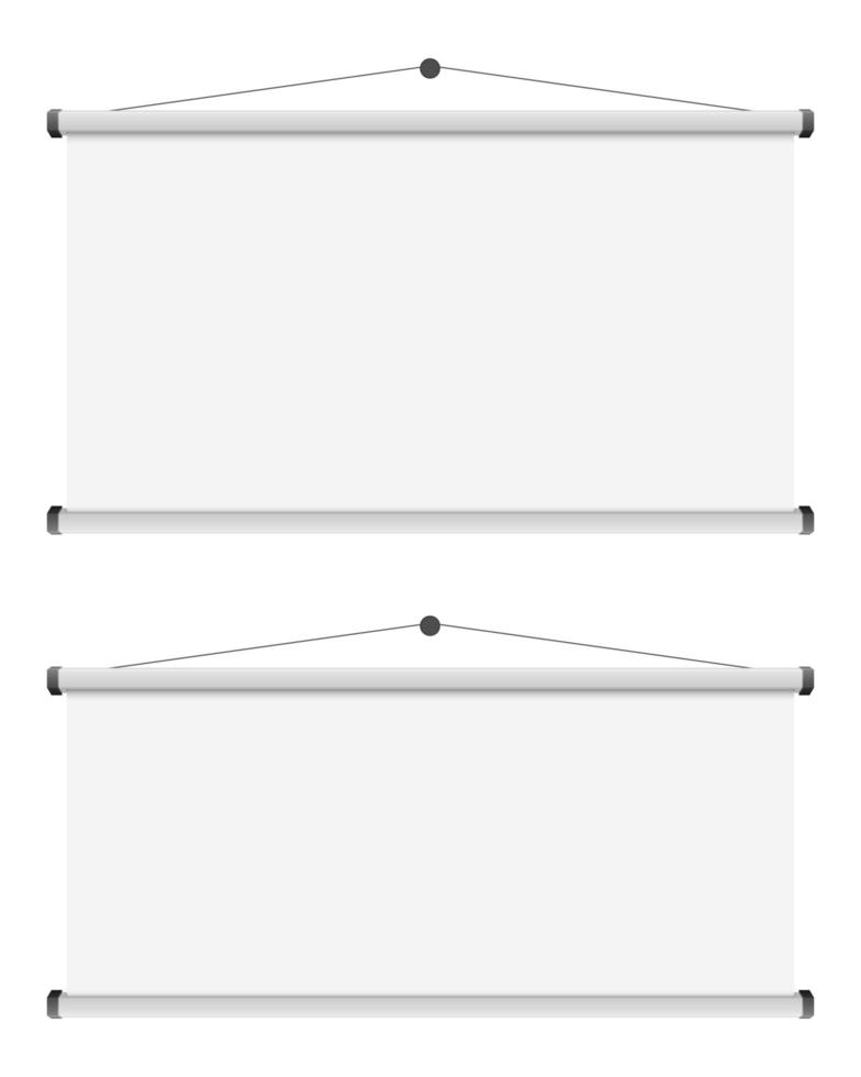 Projection screen vector design illustration isolated on white background