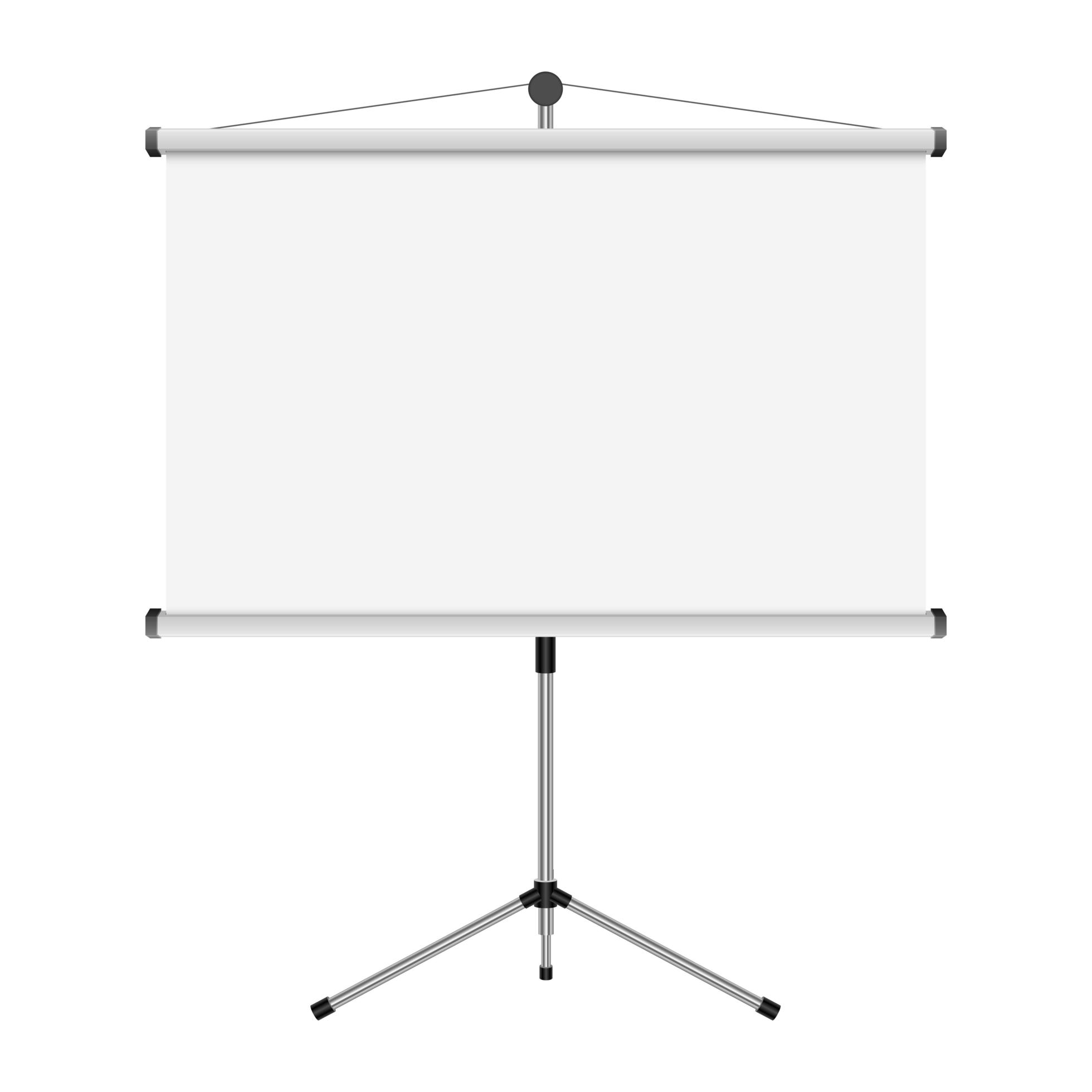 Projection screen vector design illustration isolated on white