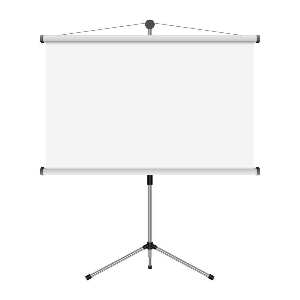 Projection screen vector design illustration isolated on white background