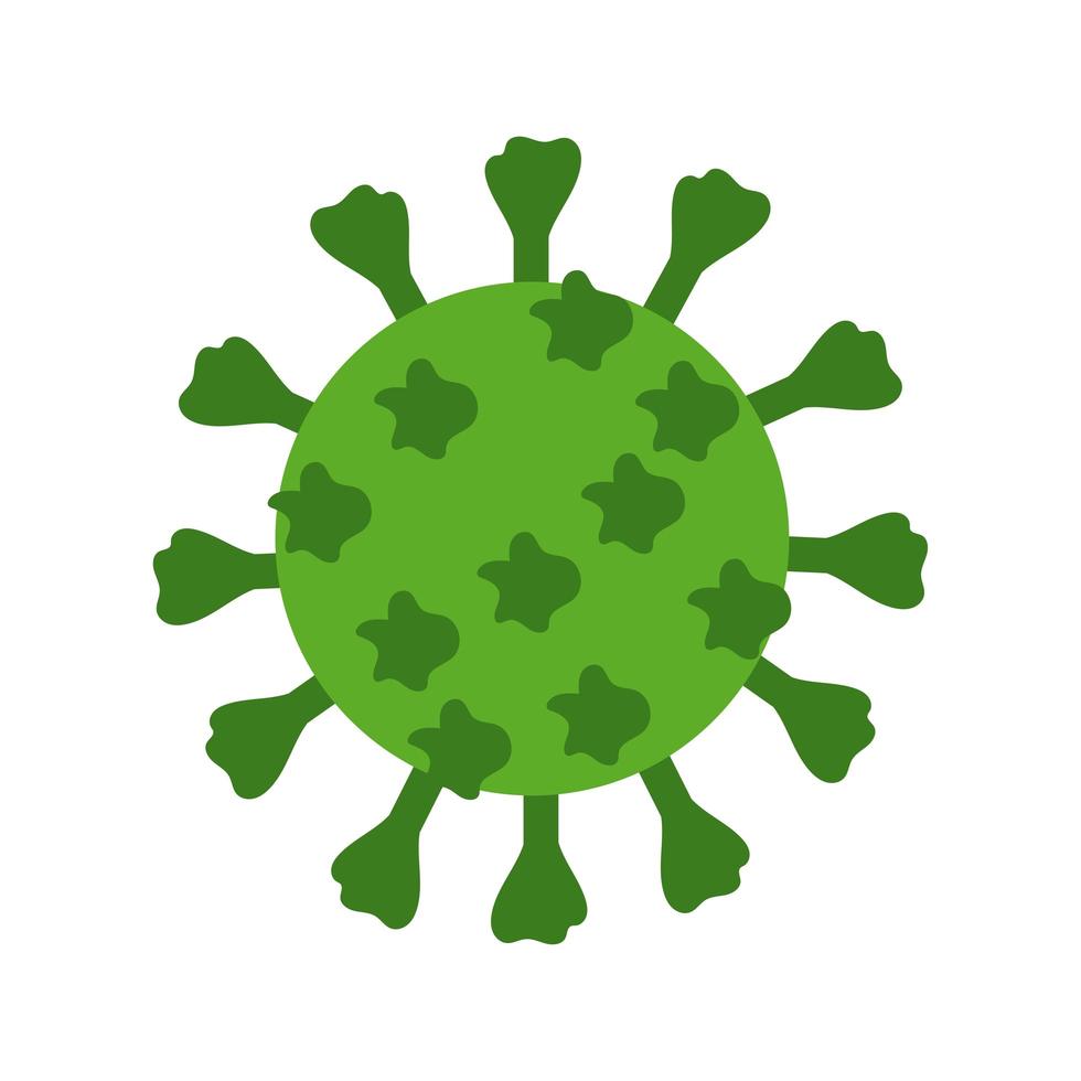 covid19 particle flat style icon vector