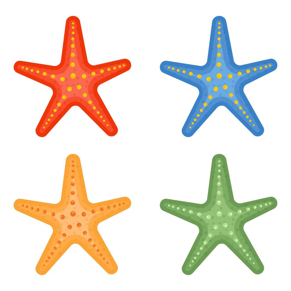 Starfish pack vector design illustration isolated on white background