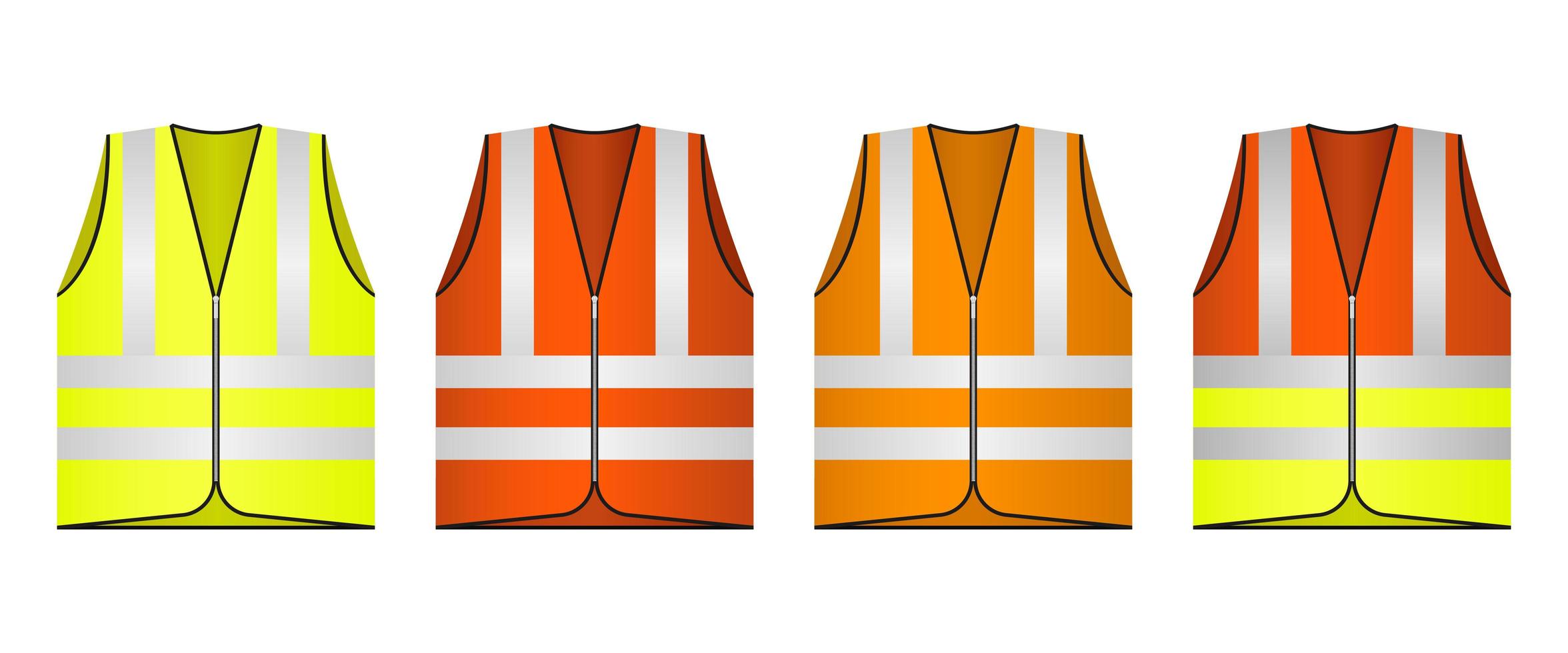 Safety vest vector design illustration isolated on white background