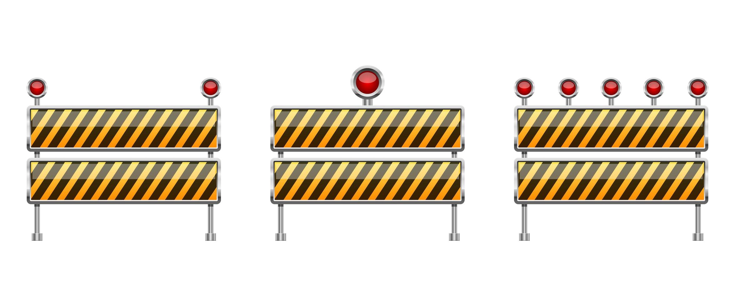 Stop barrier vector design illustration isolated on white background