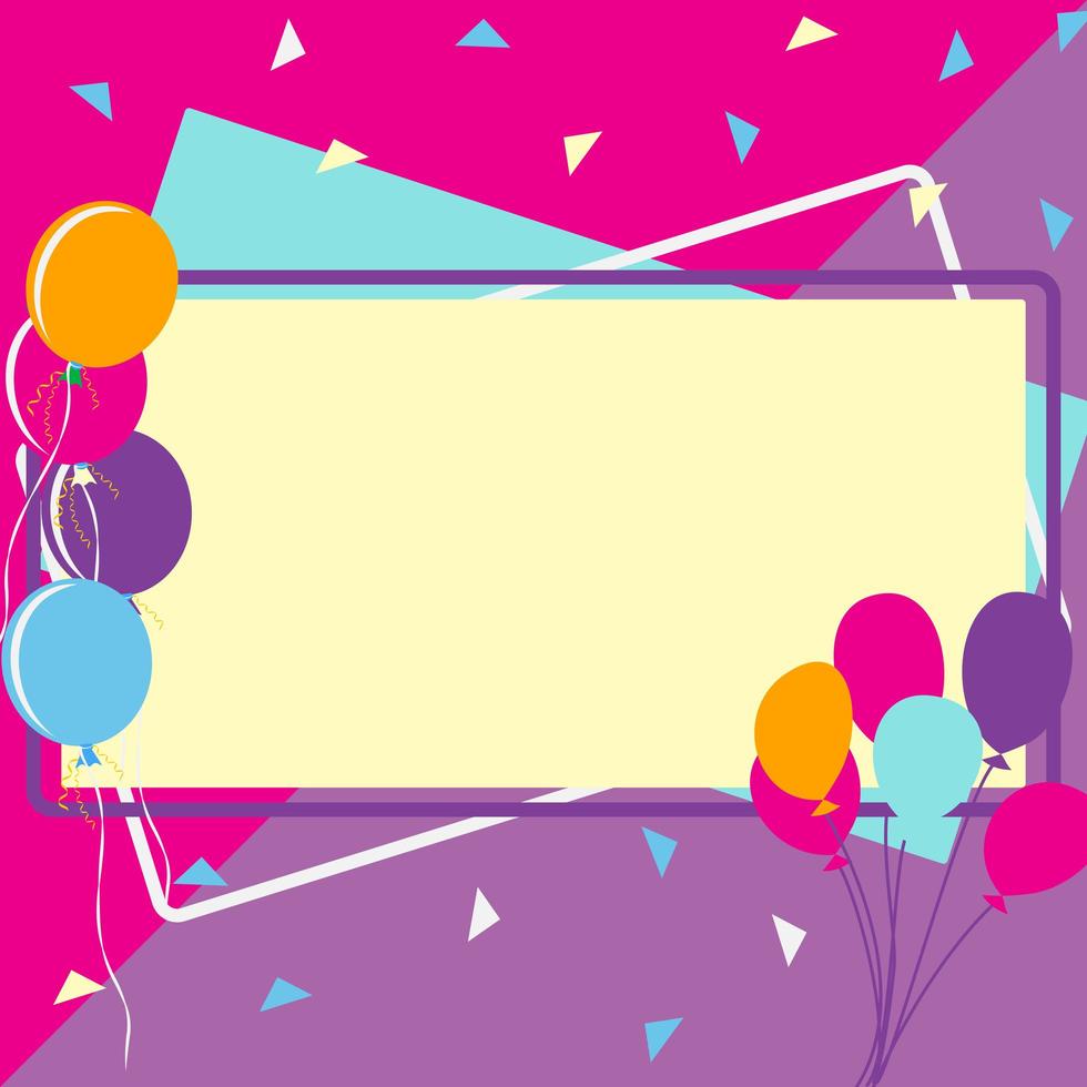 Celebration Birthday frames vector