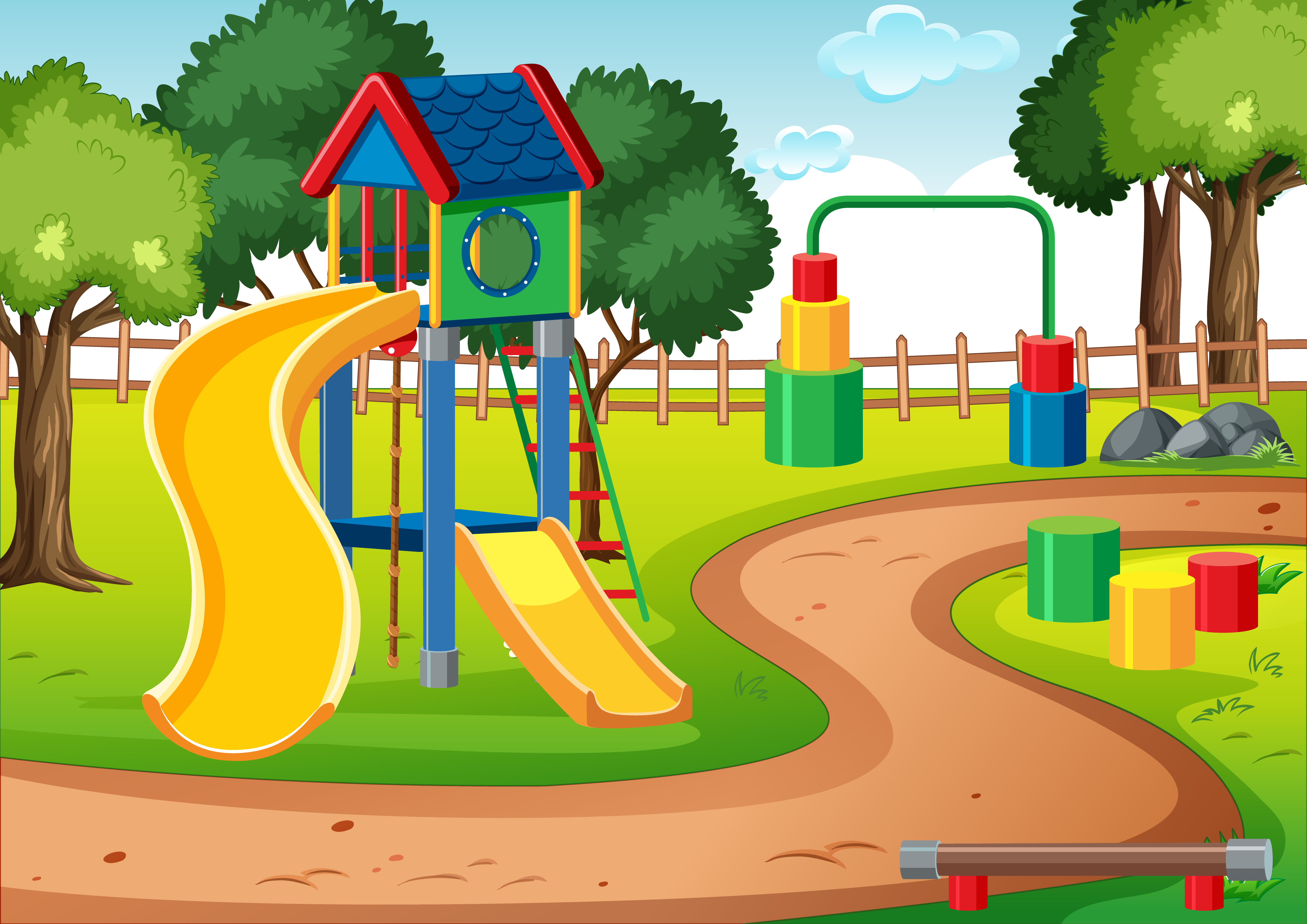 Cartoon Playground Vector Art, Icons, and Graphics for Free Download
