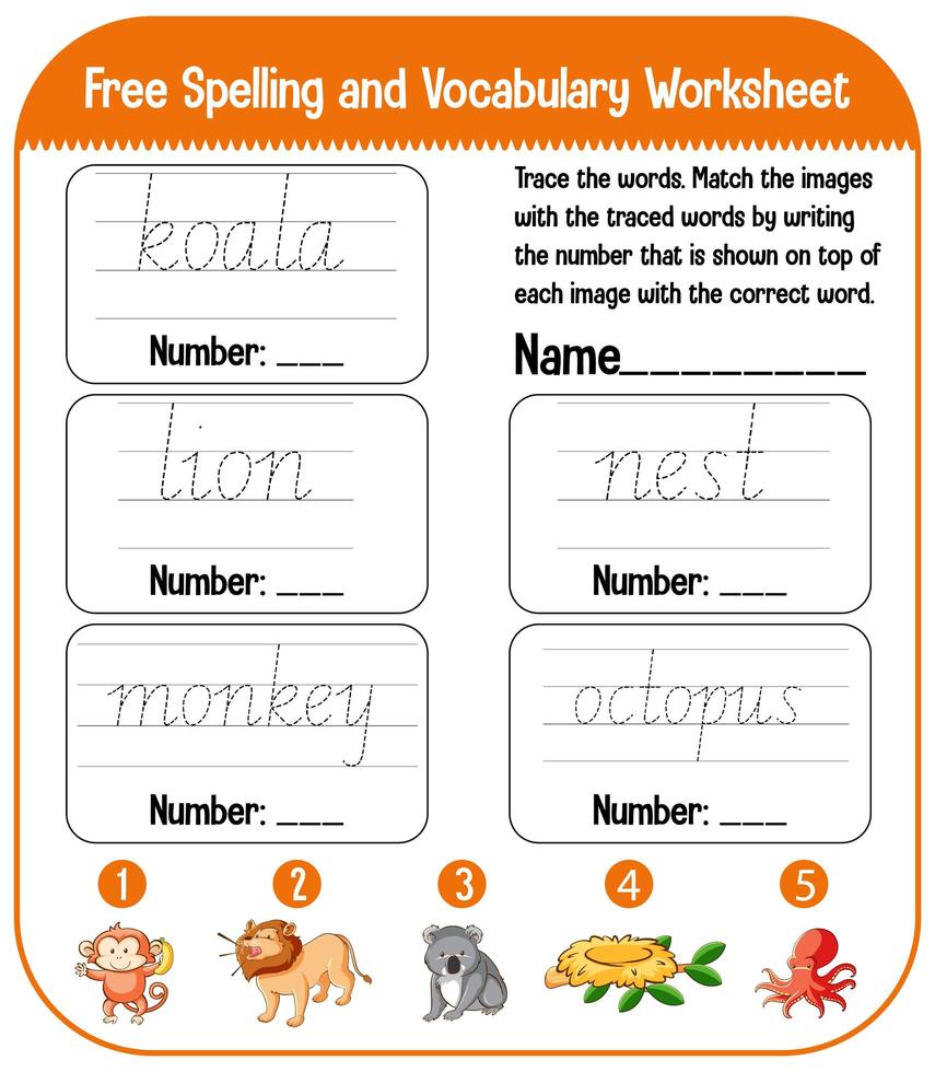 English alphabet tracing worksheets vector