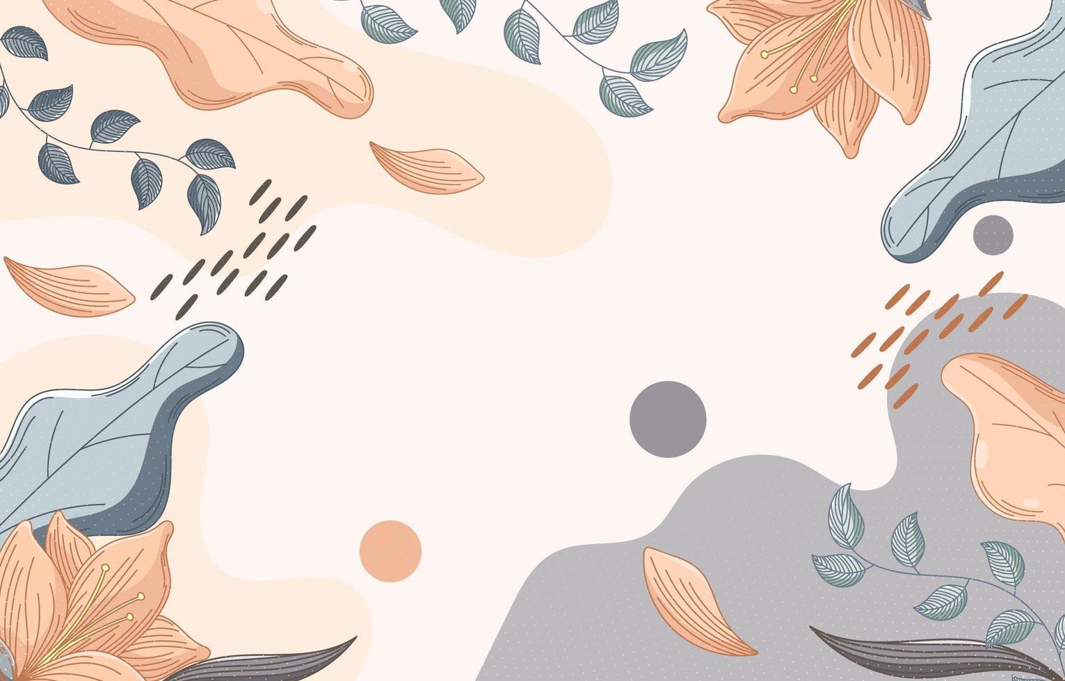 fondo floral handrawn vector