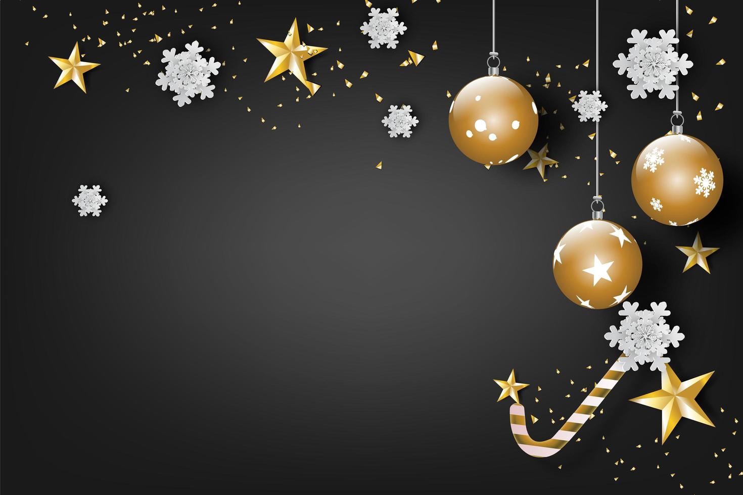 Merry Christmas and happy new year celebration banner vector