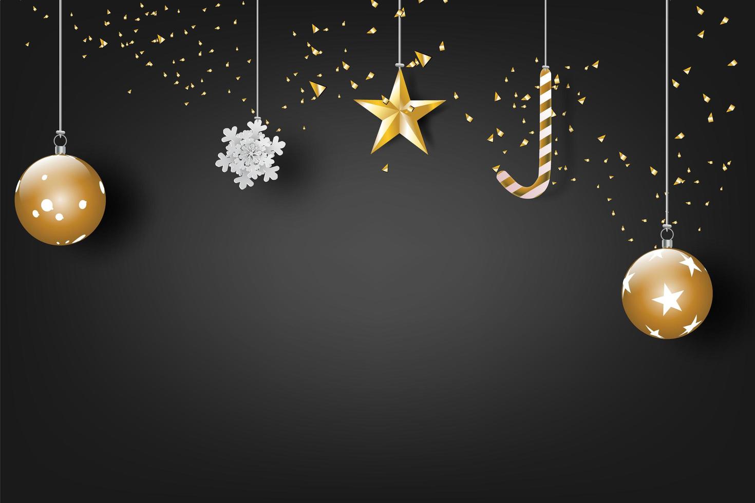 feliz navidad y próspero año nuevo banner de celebración vector