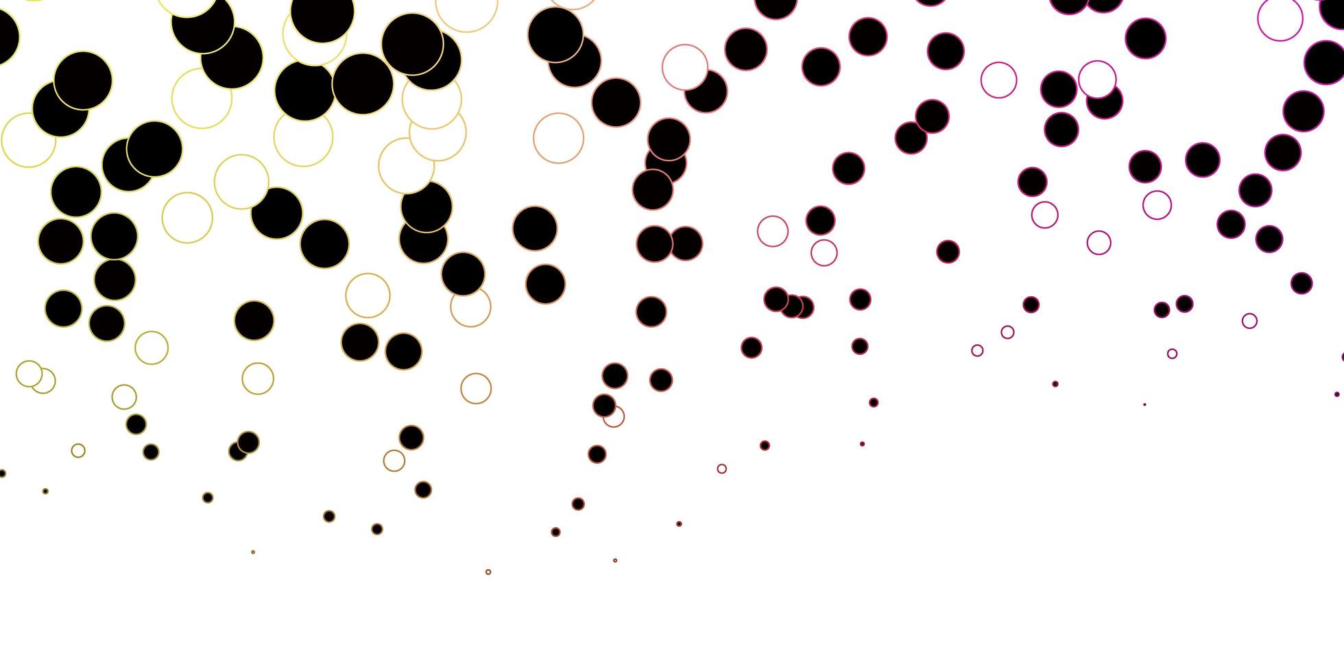 Dark Pink, Yellow vector template with circles