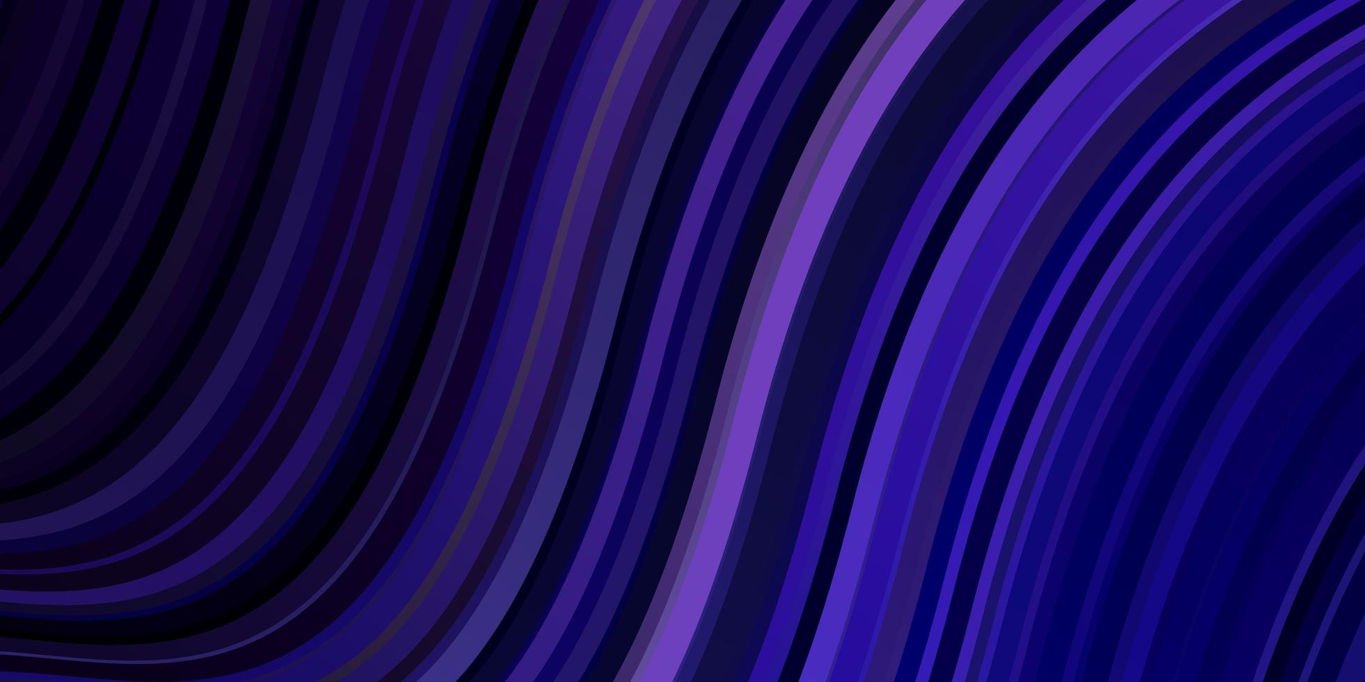 Telón de fondo de vector púrpura oscuro con líneas dobladas.