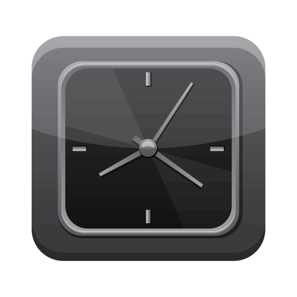 watch app button menu isolated icon vector