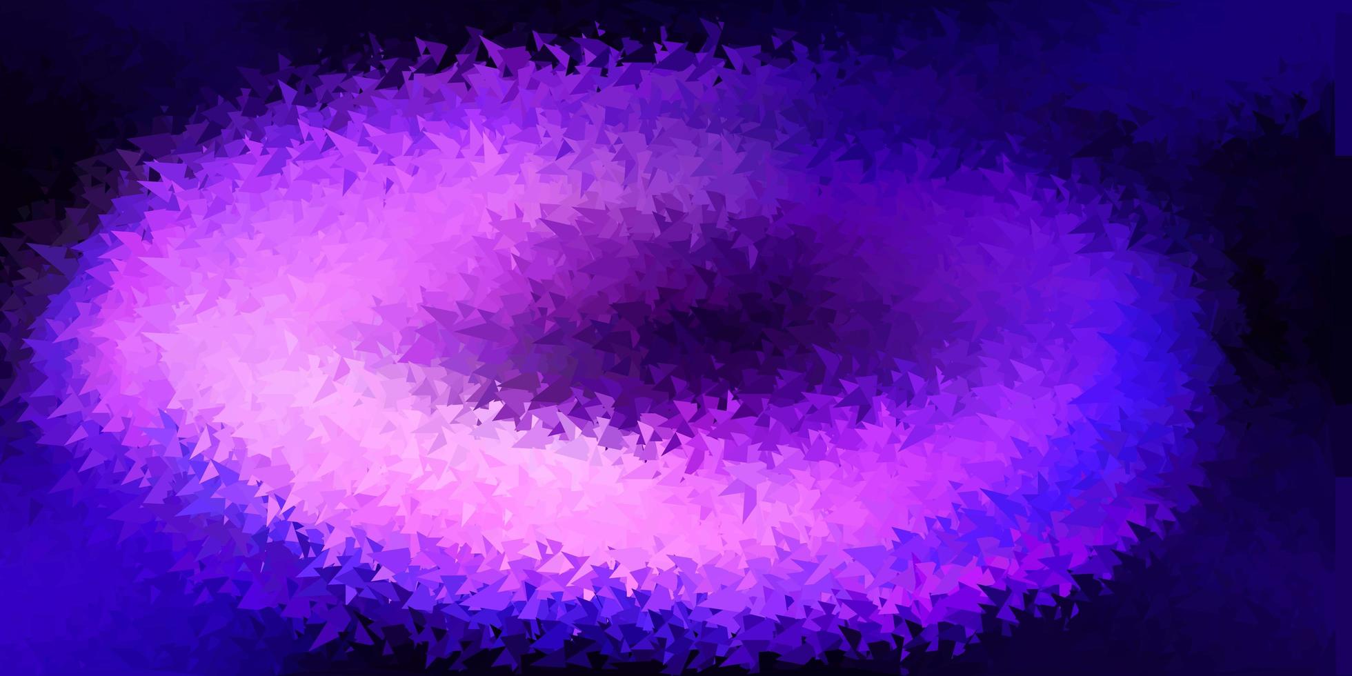 Fondo de triángulo abstracto de vector púrpura, rosa oscuro.