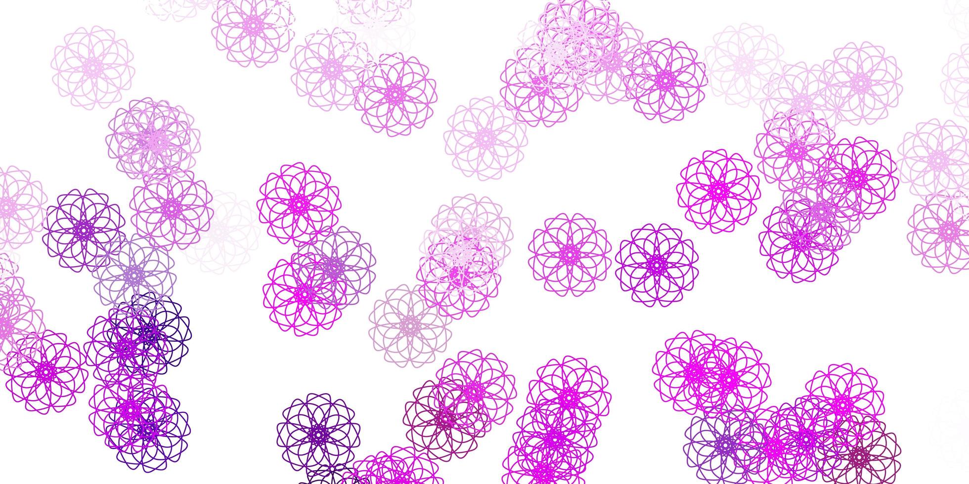 Light purple vector natural backdrop with flowers.