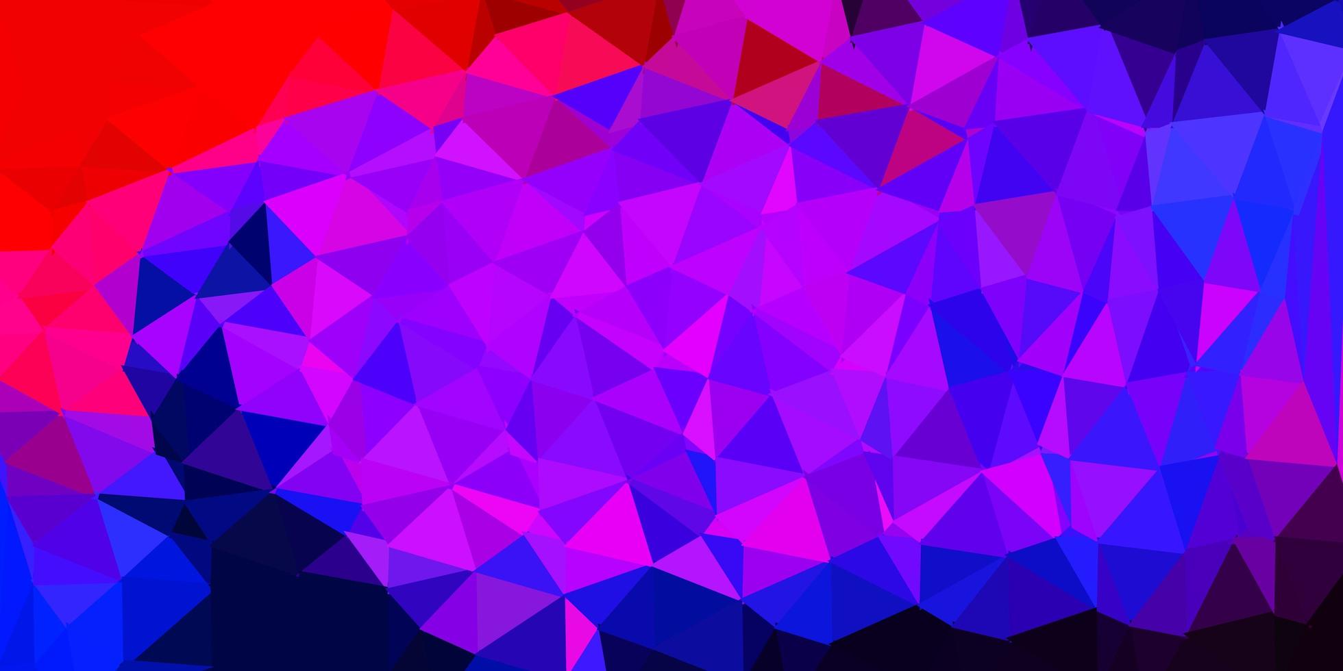 Light blue, red vector gradient polygon design.