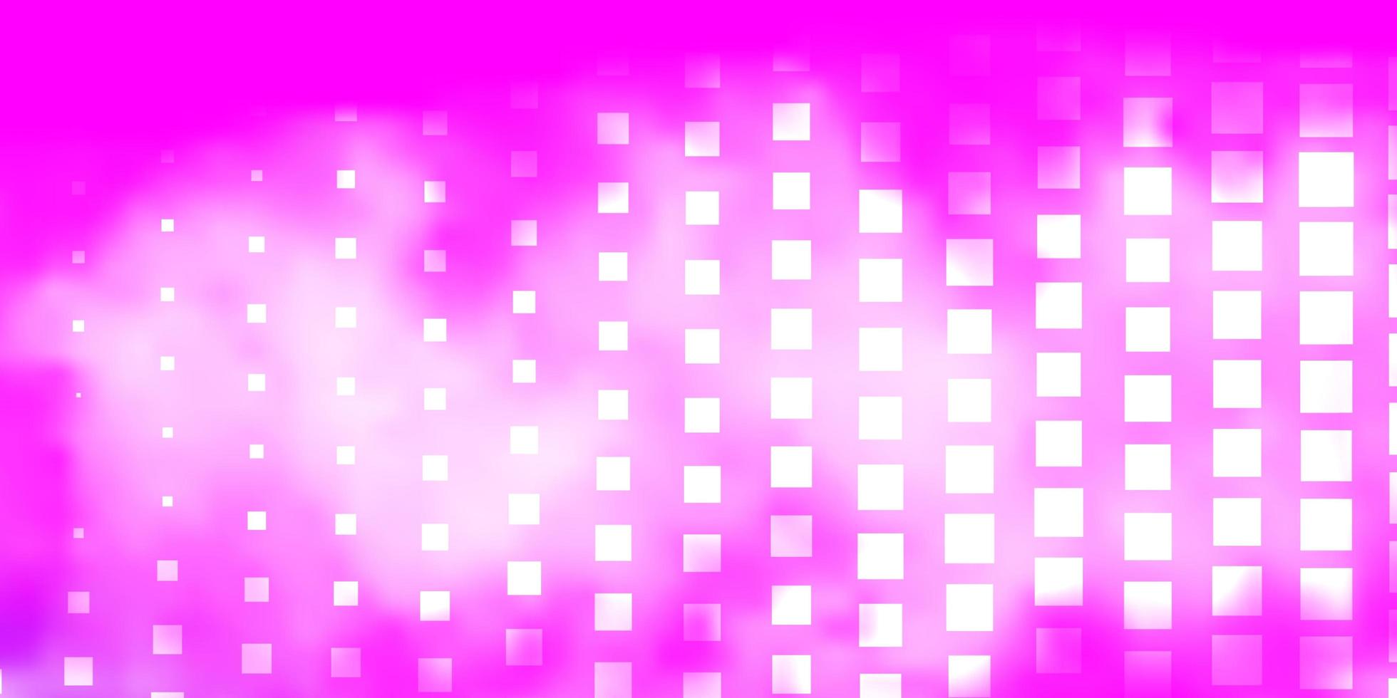 Telón de fondo de vector rosa claro con rectángulos.