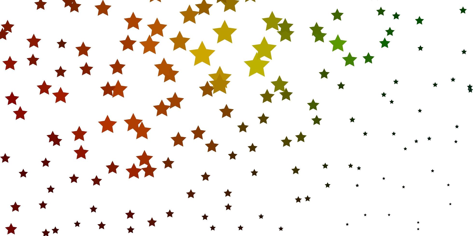 Dark Green, Yellow vector pattern with abstract stars.