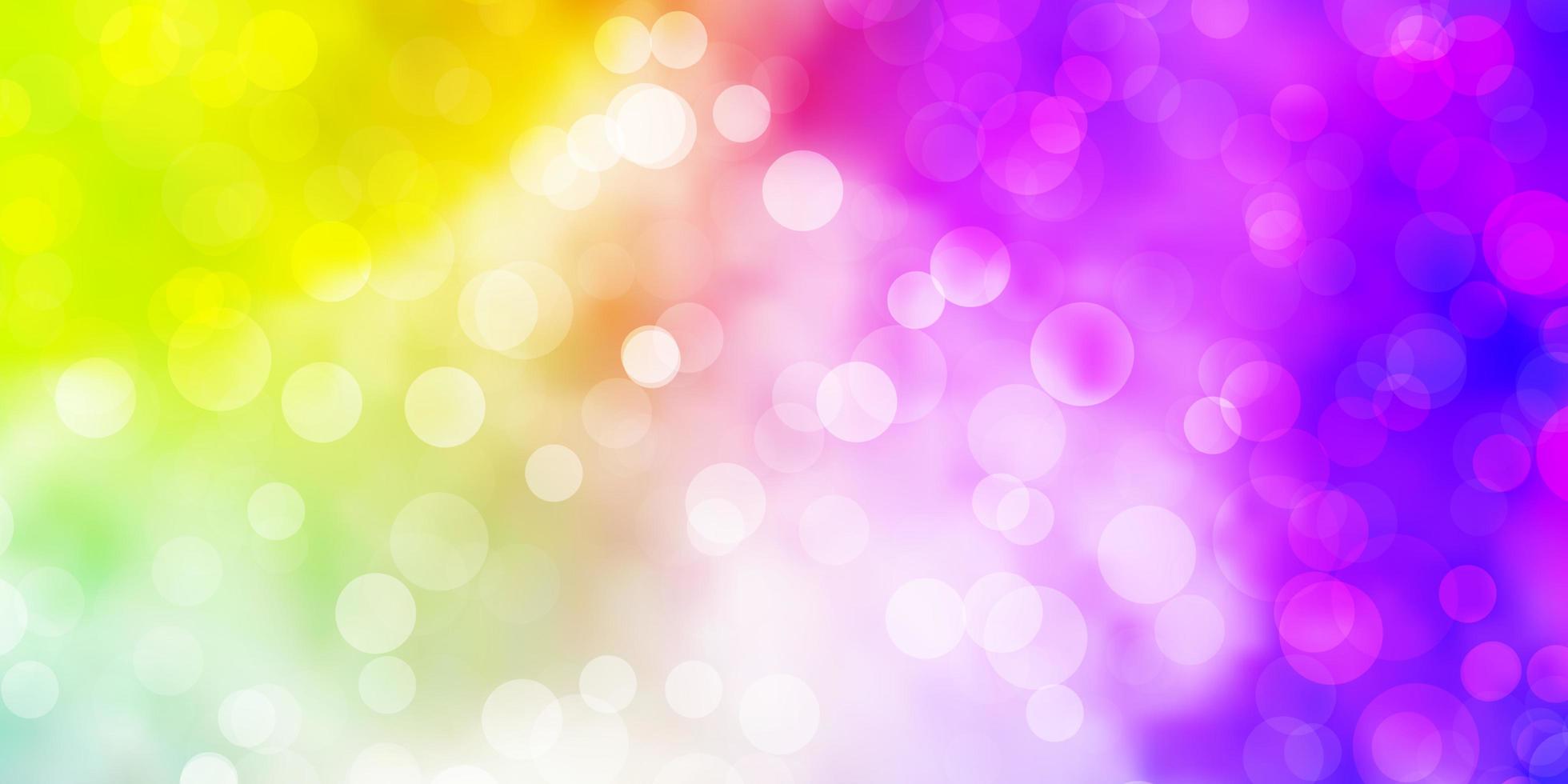 Light Multicolor vector layout with circles.