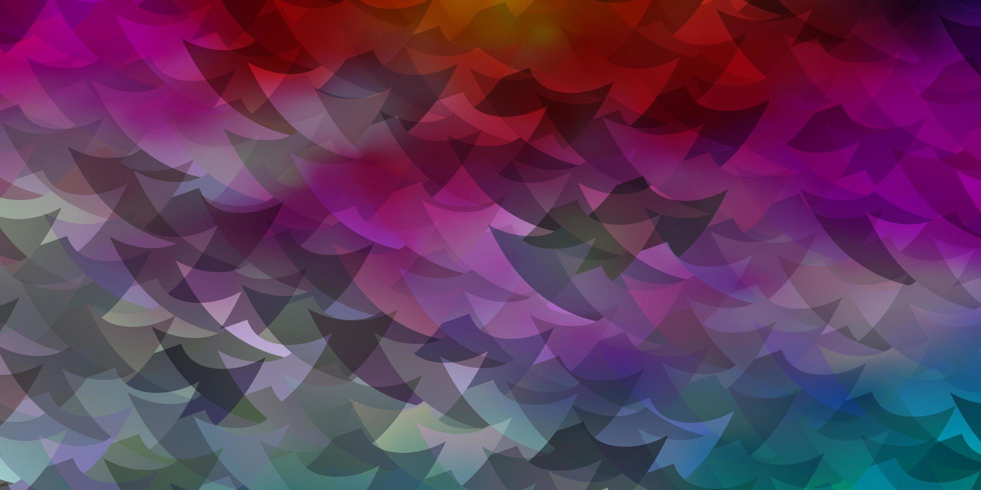 Light Multicolor vector background with triangles, rectangles.