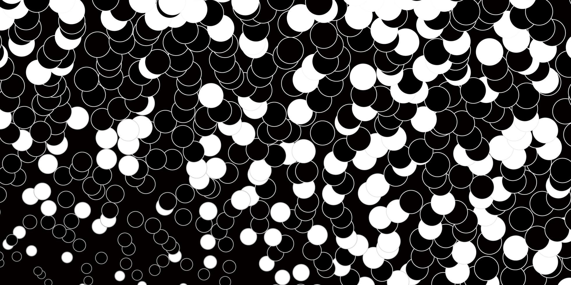 Dark Gray vector layout with circle shapes.